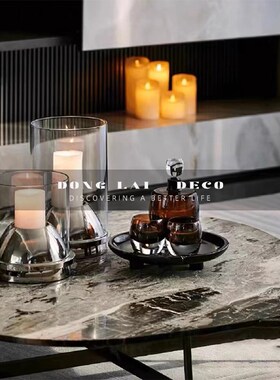 轻奢北欧黑白陶瓷三脚客厅家用水果盘软装样板间名宿家居玄关摆件