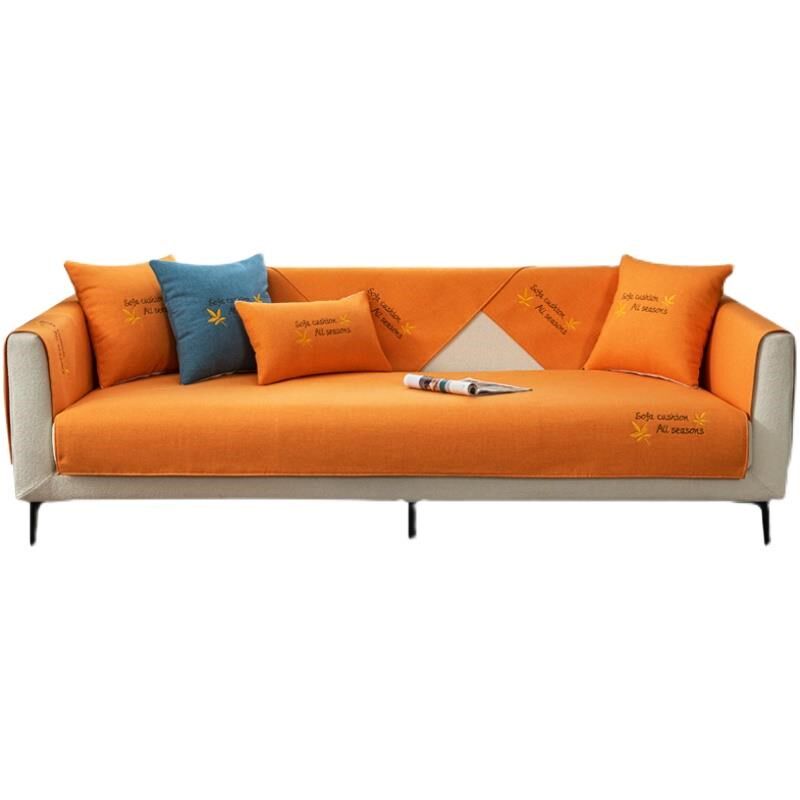 极速夏季夏天款沙发垫四季通用套罩D北欧简约布艺防滑靠背全包盖