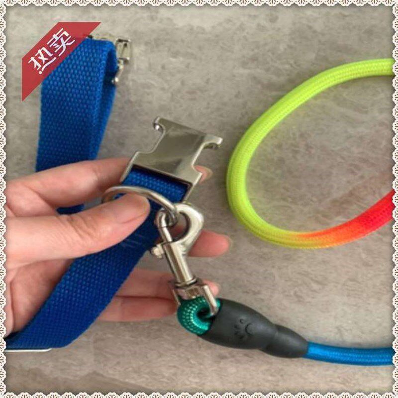 极速脖套插扣尼龙尼n龙带狗狗彩色小狗项圈幼犬金毛狗大狗可调节