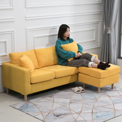 极速Cloth art sofna three sitting room sofa chair cushion