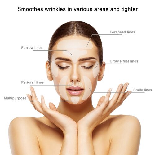 极速16PCS Reusable Silicone Anti-wrinkle Face FoSrehead Stic