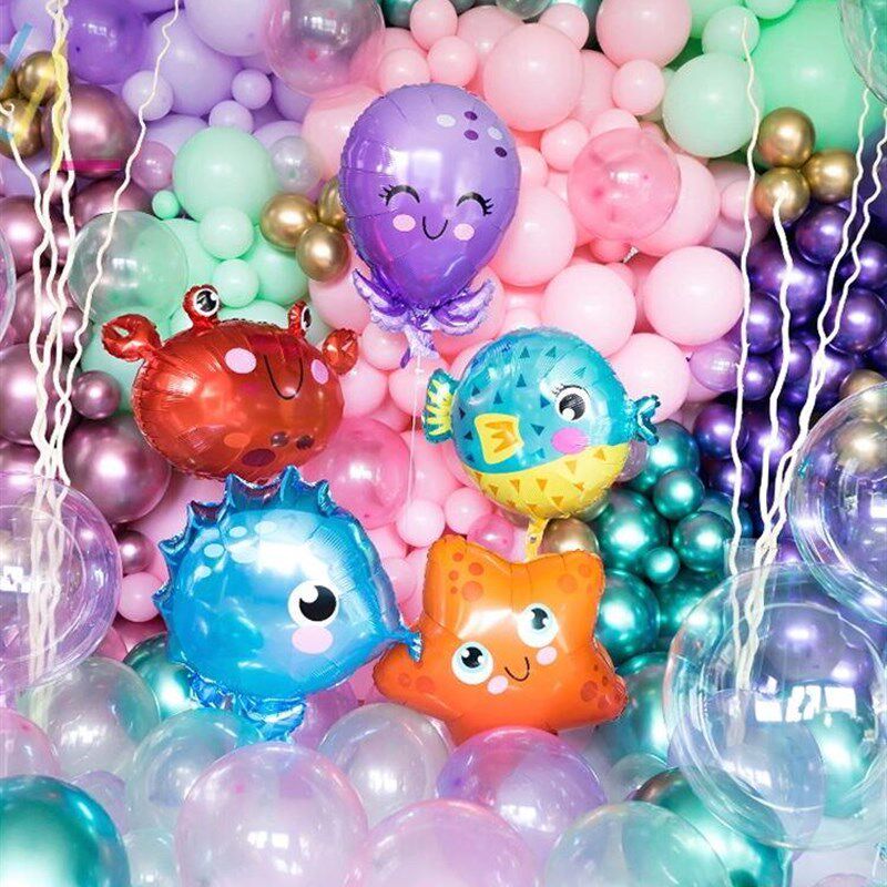 极速Ocean Agnimal Balloon Balloons Sea birthday party decora