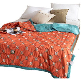 极速水洗棉夏被小k清新印花空调被夏凉被学生宿舍单双人可机洗礼