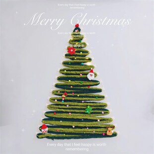 极速圣诞节装饰墙角圣诞树墙面手工diy客厅氛围场景W布置挂件创意