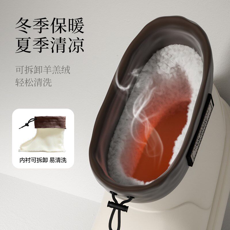 极速20a26新款时尚款外穿短筒加绒束口成人可爱水鞋女防水防滑雨