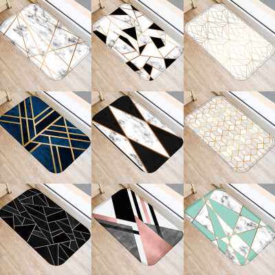 极速Marble Geometmric Pattern Doormat Entrance Door Mat Cora