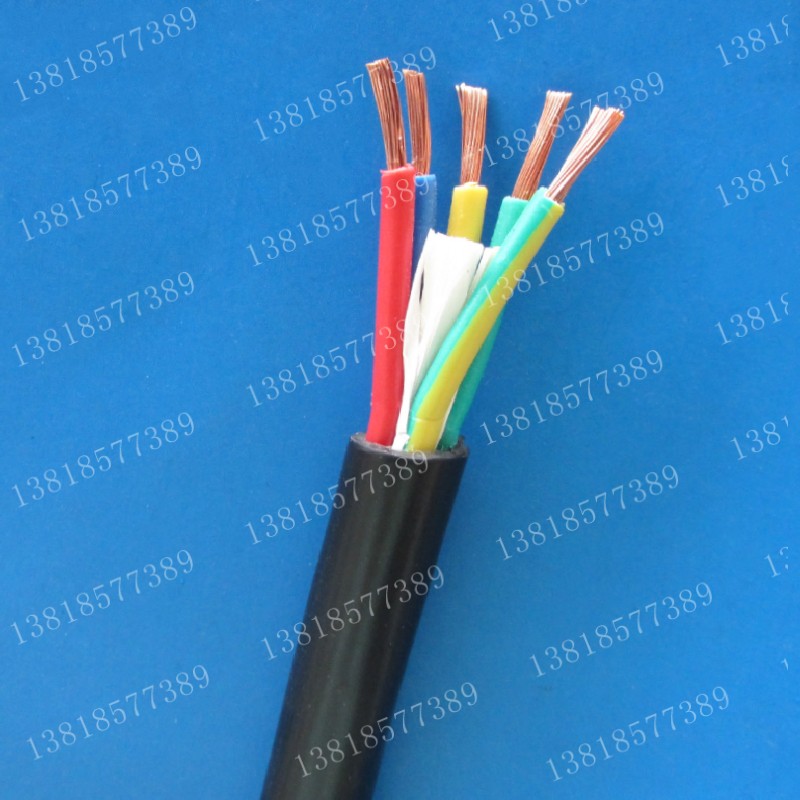 极速国标 RVV5*2.5mm2 软护套线  Q5芯电源线 讯号线