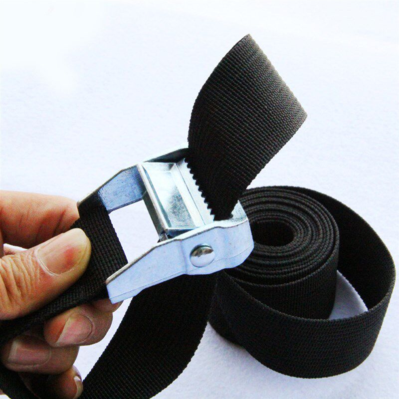 极速6M*25mfm Black Tie Down Strap Strong Ratchet Belt Luggag