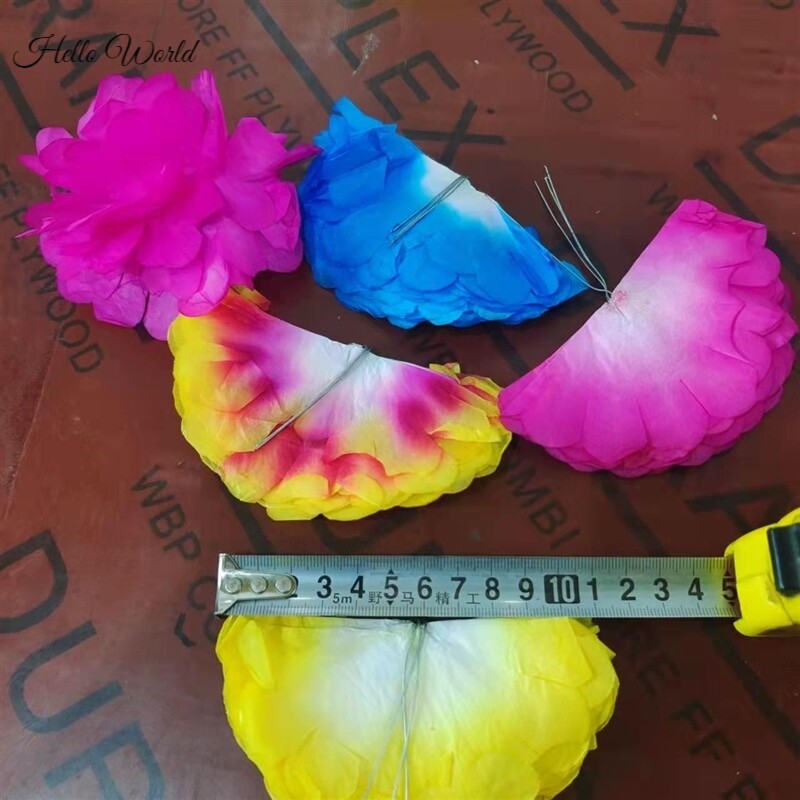 极速花圈辅料丧j事白事花朵丧祭祀花篮殡葬用品纸花袋装纸花花头
