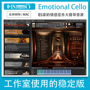 天籁轻音Emotional Cello情感大提琴弦乐独奏音源Kontakt音色库
