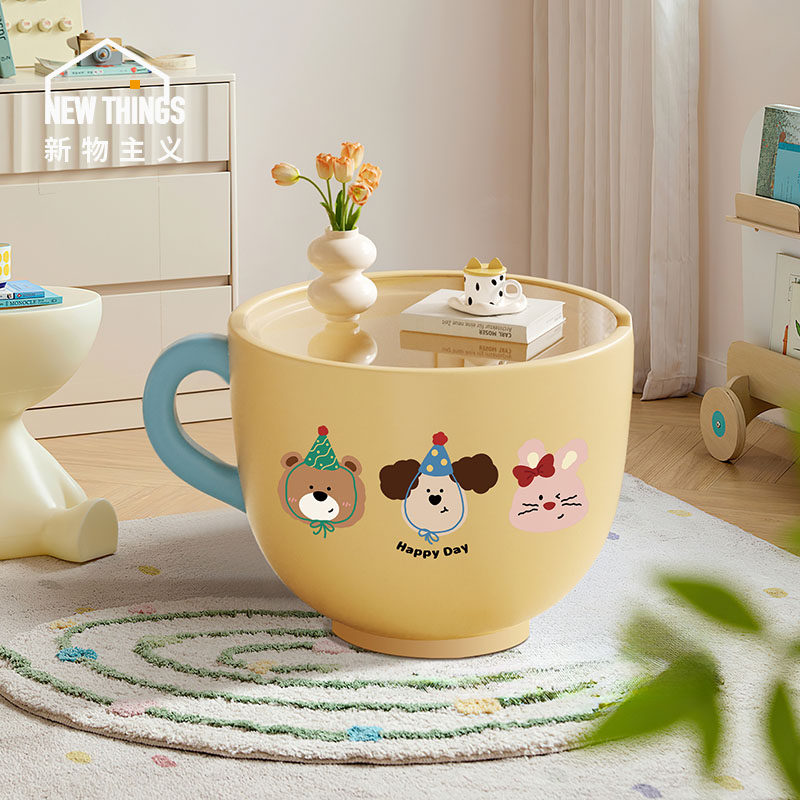 多巴胺客厅茶几可移动小户型沙发边几创意奶油风咖啡杯阳台小茶桌,住宅家具,茶几,淘宝优惠券,粉丝福利购,淘宝优惠卷