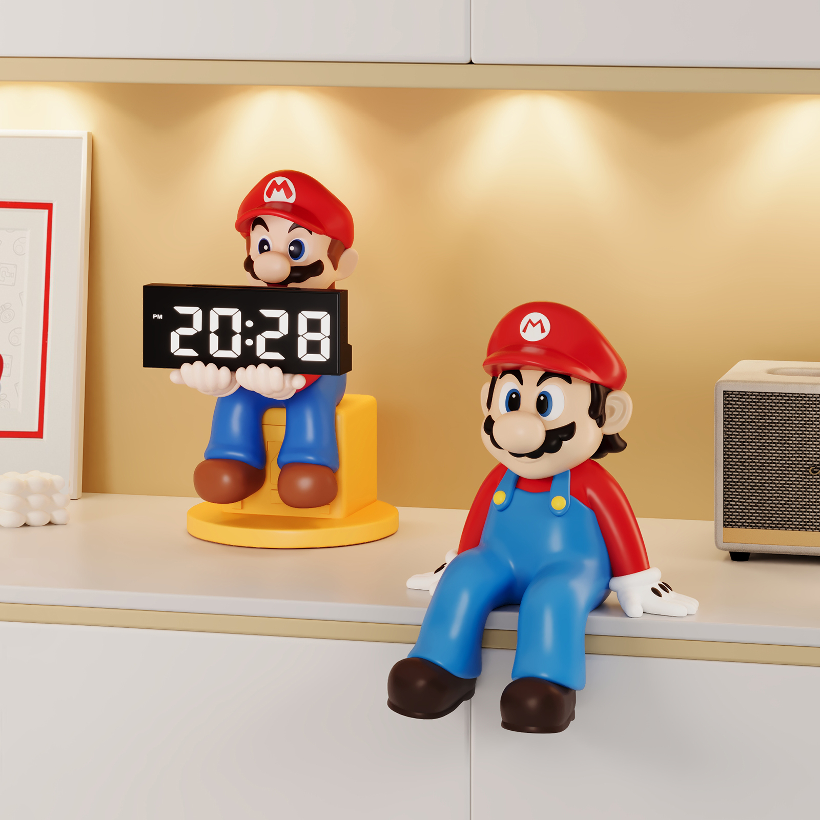 提升幸福感小物||马里奥时钟摆件