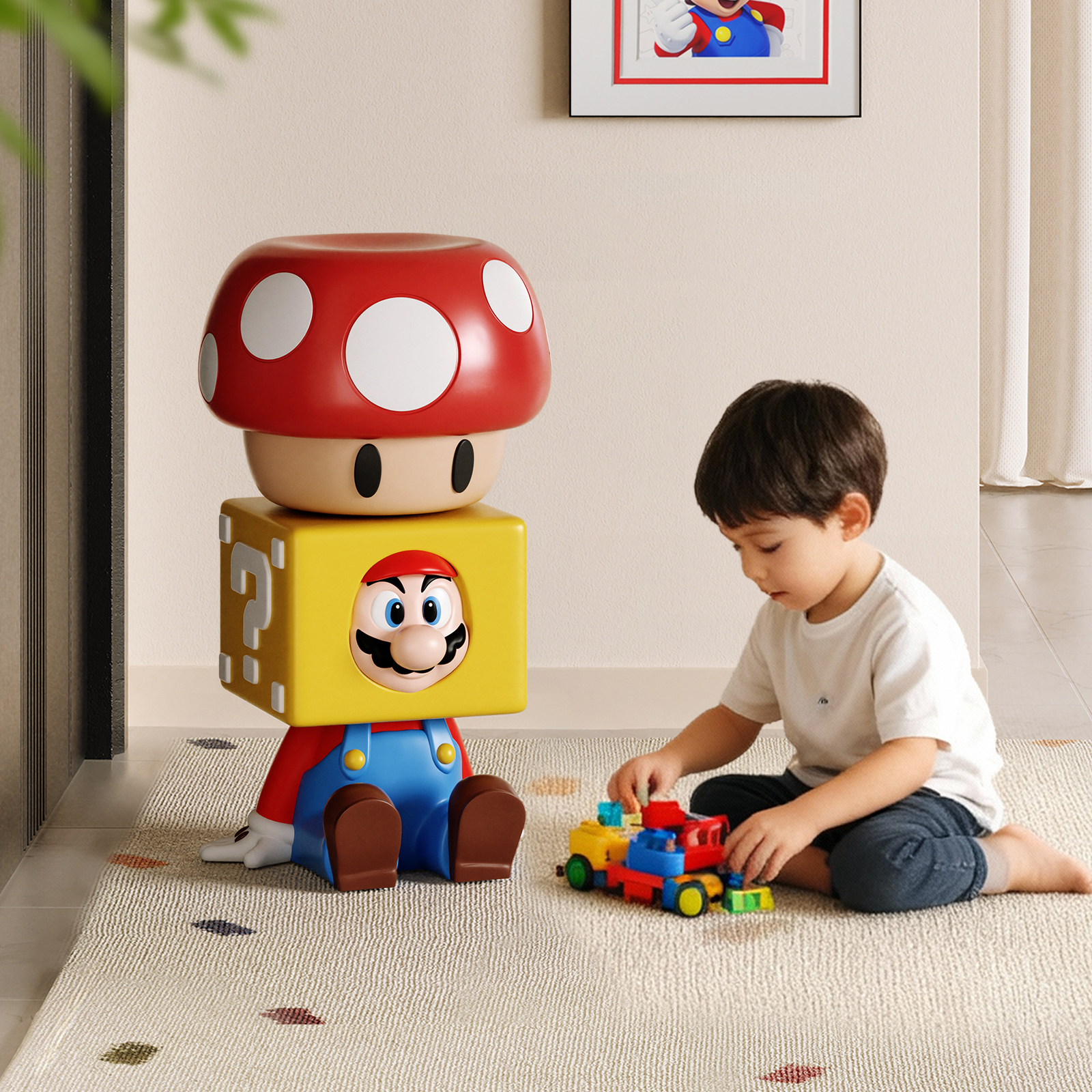 【天猫热销T0P1】马里奥换鞋凳