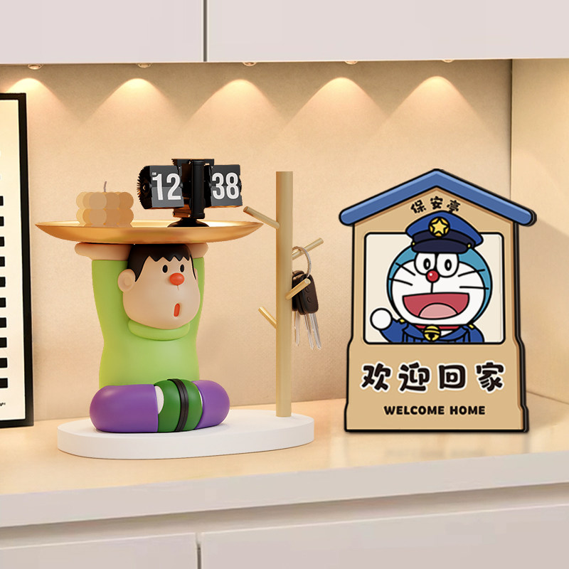 胖虎钥匙收纳玄关摆件置物架高级感小众欢迎回家客厅电视柜装饰品,家居饰品,装饰摆件,淘宝优惠券,粉丝福利购,淘宝优惠卷