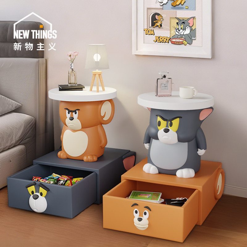 【2026爆款】创意猫和老鼠床头柜图片