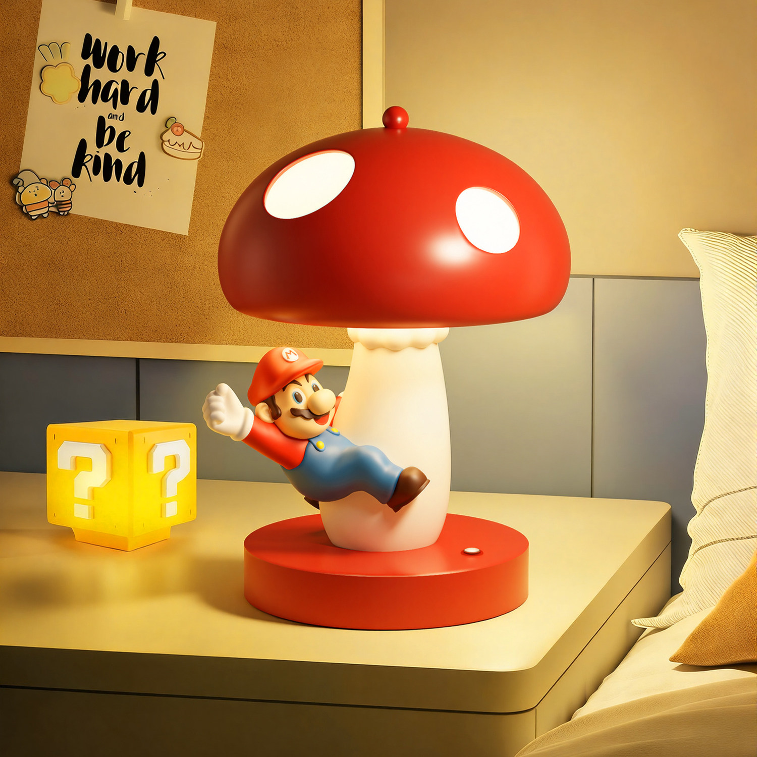 马里奥台灯床头小夜灯桌面氛围摆件创意儿童生日礼物送男女友闺蜜