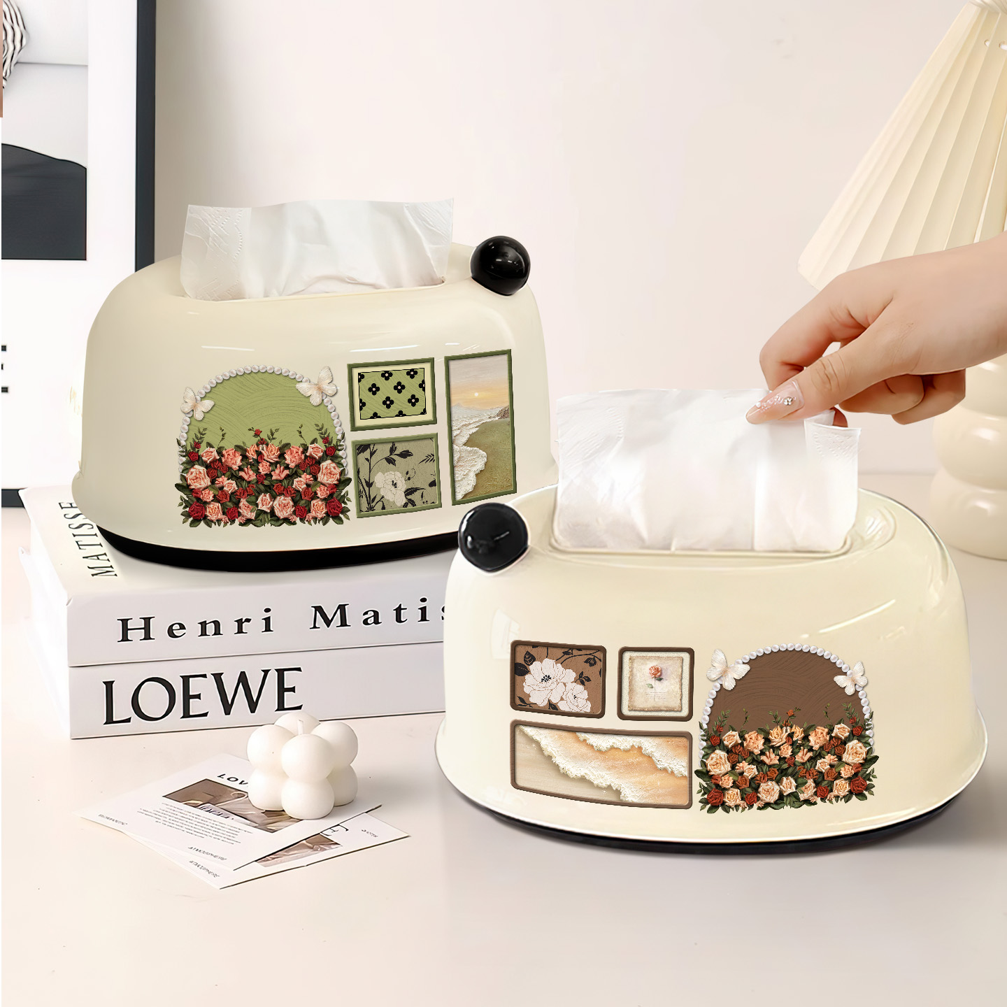 2025新款奶油风纸巾盒