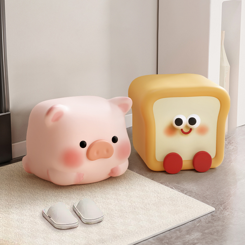 【天猫趋势单品】吐司可爱换鞋凳
