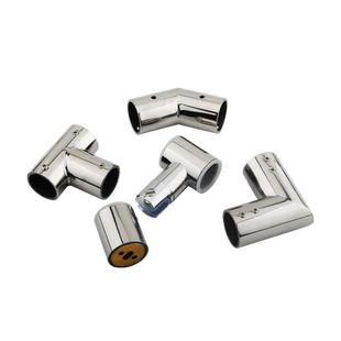 淋浴房玻璃门拉杆配件304不锈钢浴室法兰座固定夹卫生间隔断支撑