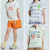 零 2024年女士新品 春夏季 渃素然 户外环保图案短袖 T恤A0241TS22