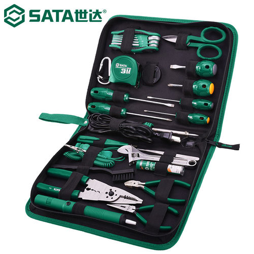 世达03760 28件电子工具组套电子电工家用维修工具套装工具包