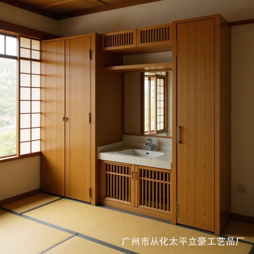 【衣柜定制】立豪竹木家具实竹衣柜酒店客房竹制衣柜组合竹木衣