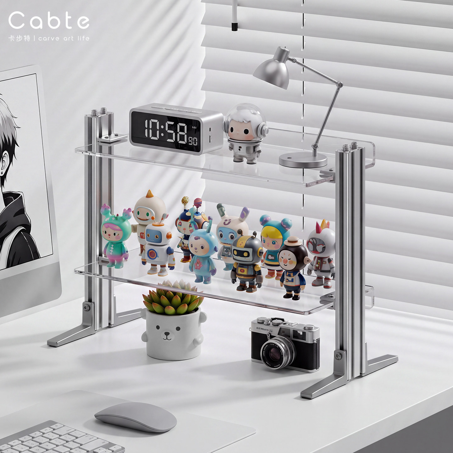 CABTE悬浮手办盲盒收纳展示架图片