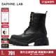 DAPHNELAB达芙妮方糖马丁靴女复古机能户外系带短靴
