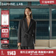 DAPHNE 外套女 宽松灰色西装 LAB 24SS微醺系列侧镂空廓形西装