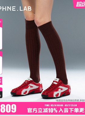 DAPHNELAB方糖德训鞋2代26春软底复古芭蕾德训休闲鞋赛车风女鞋