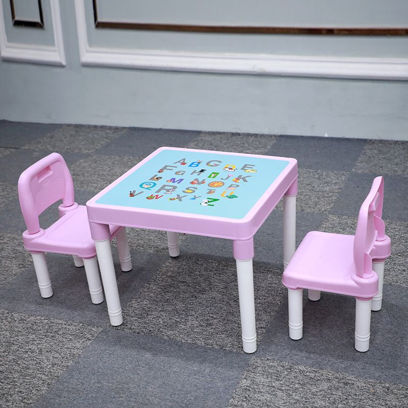桌子儿童套装多功能宝宝家用玩具桌幼儿园学习早教小孩吃饭小桌子