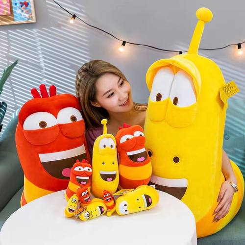 larva爆笑虫子玩偶公仔PP棉可爱