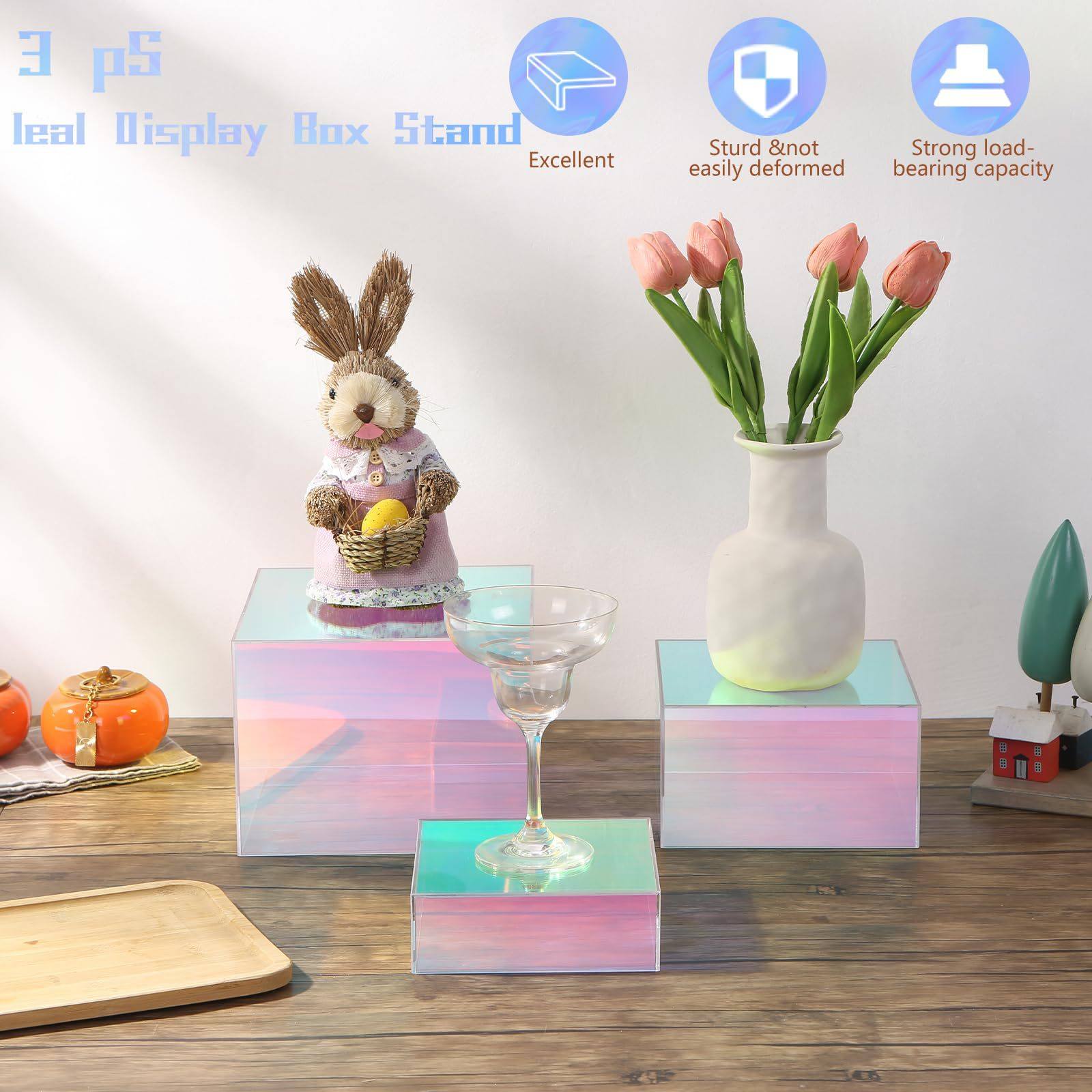 彩凡新品炫彩亚克力五面盒3件套食品展架酒席婚礼自助餐食物摆台,电子/电工,其它,淘宝优惠券,粉丝福利购,淘宝优惠卷