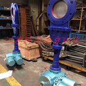 PZ973h DN400电动纸浆阀 铸钢不锈钢电动浆液阀 10c P电动刀闸阀