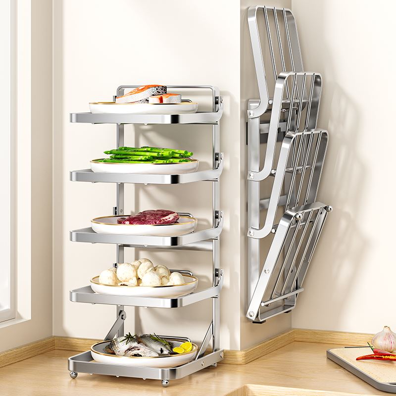 ?备菜置物架壁挂可折叠厨房台面下拉式多功能配菜盘放菜多