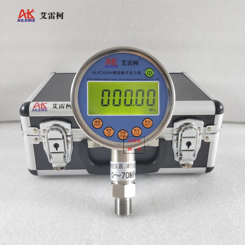 数字标准表ALKC400H精度0.05级数字压力表0~70MPa数显背光
