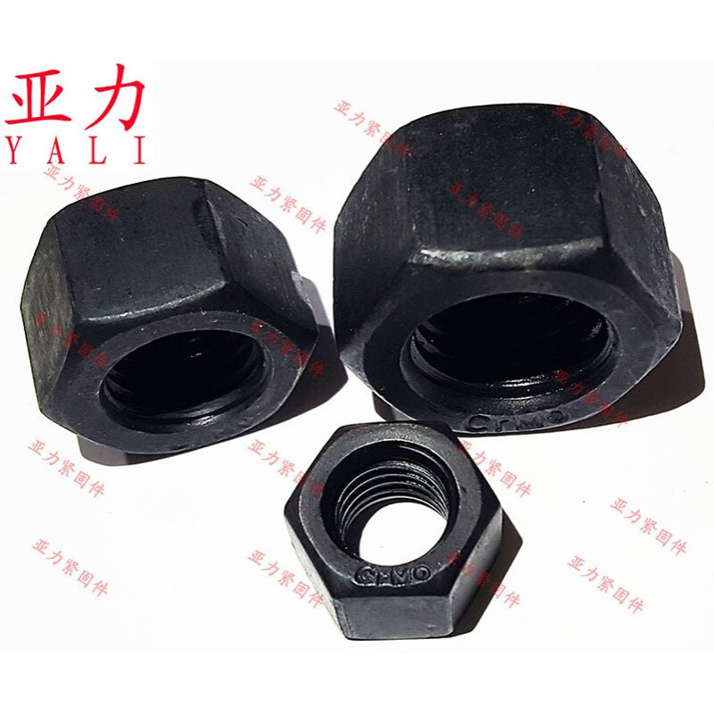 2型六角螺母GB6175加厚螺母 12级35crmo材质高强度加高加长发黑