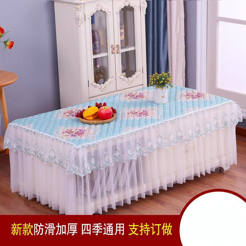 茶几罩桌布茶几套茶几垫客厅加厚长方形茶几布餐桌布防尘罩套幸福