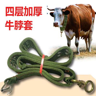 栓羊绳栓牛脖套扣神器牛羊用项圈耐磨笼龙头龙套栓牵引栓特大号