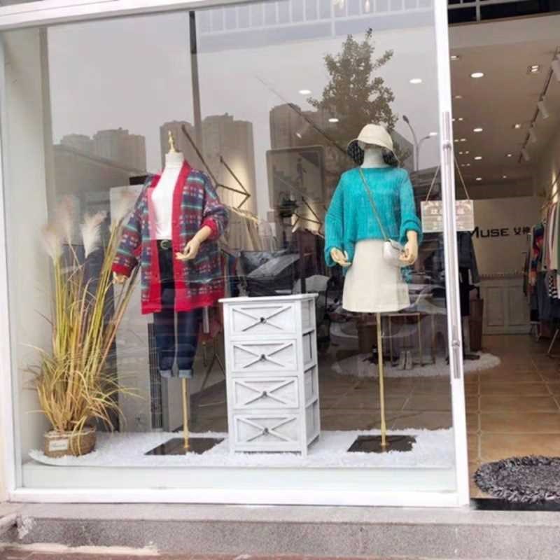 模特底座服装店展m示台地台服装店长方形站台橱窗商业道具