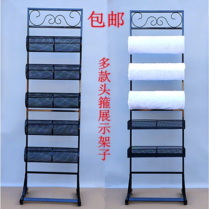 铁艺落地头箍架头扣展示发箍发卡饰品店货架柜台头饰展架5层收纳