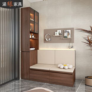 现代简约阳台卡座储物柜一体飘窗柜家用客厅小户型夹缝窄柜7Y16