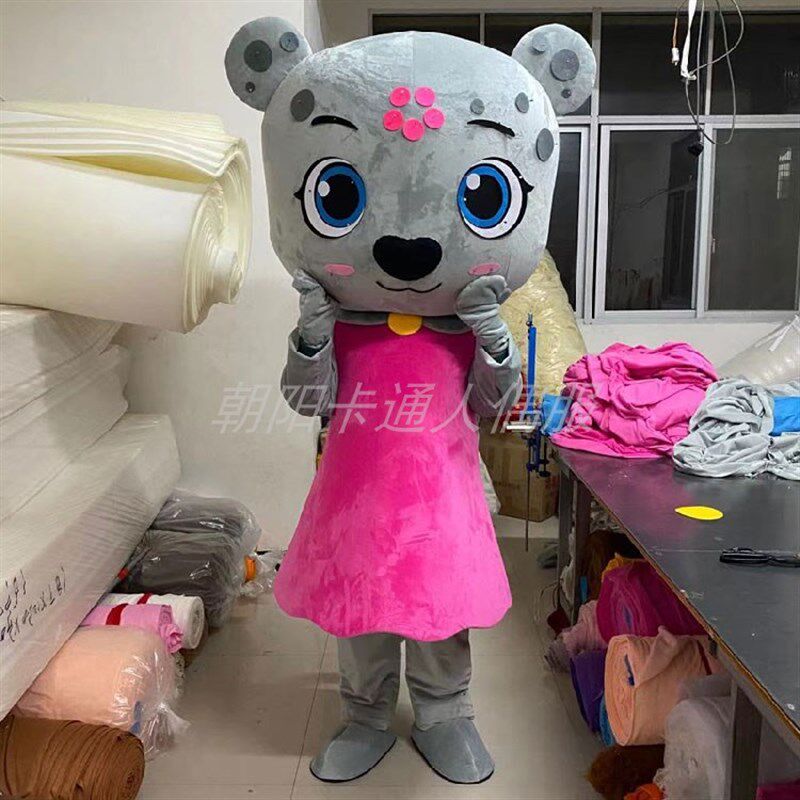 定做豹子动漫毛绒公仔猎豹装扮表演猎豹道具服布偶卡通人偶服装衣