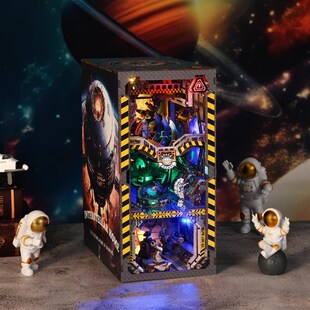 星际宇宙飞船diy手工书立小房子3d拼装航天积木创意闺蜜生日礼物