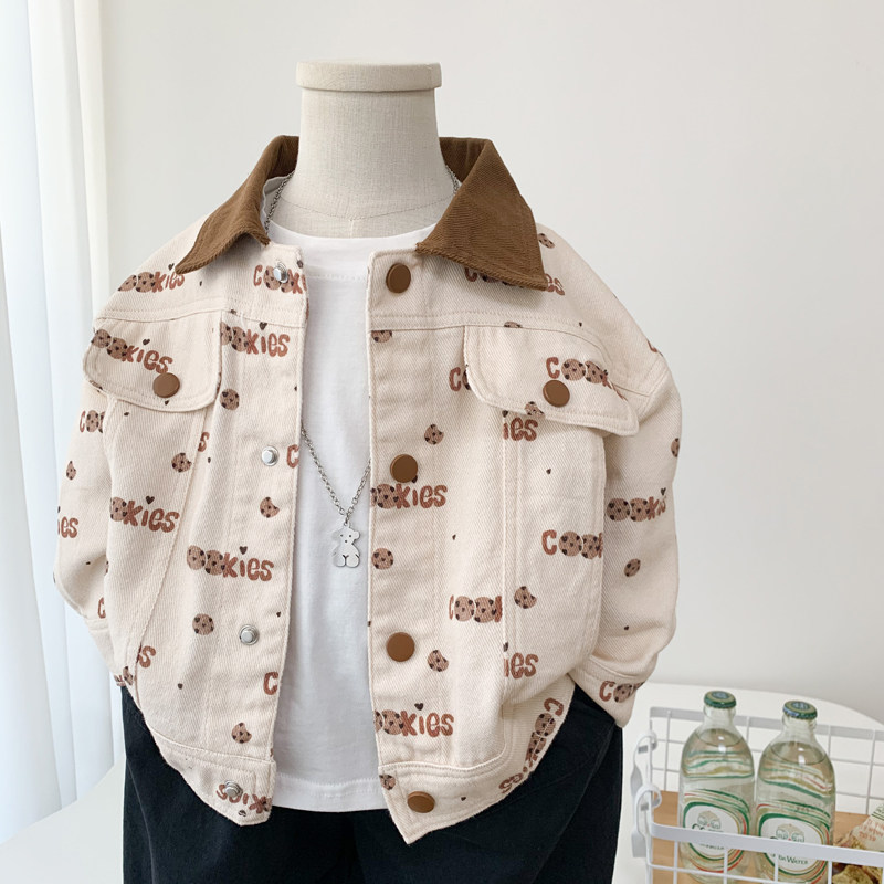 男童纯棉外套春秋装2024新款韩版中小童帅气上衣休闲柔软夹克衫潮