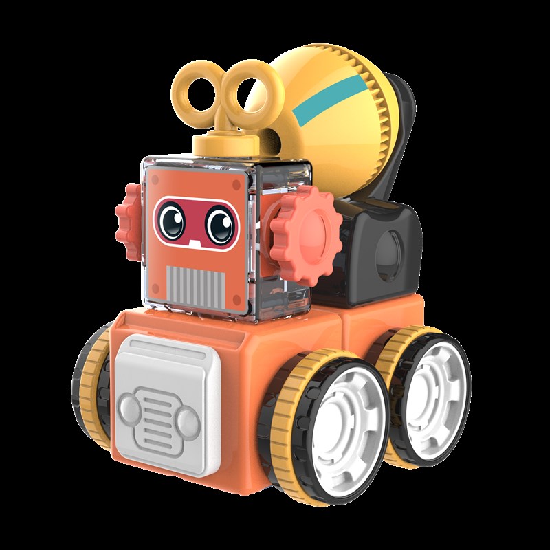 儿童玩具拼装车益智动脑手动积木安全大颗粒3到9岁防误吞拼插玩具