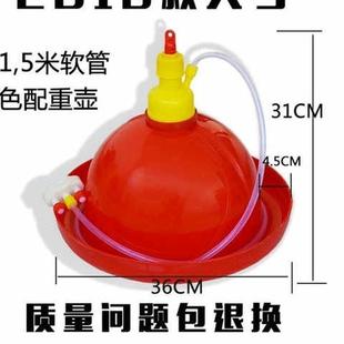 鸭子器鸡水壶鸭鹅用饮水机大号喂食器壁挂料筒禽苗喂水鸡鸭鹅自动