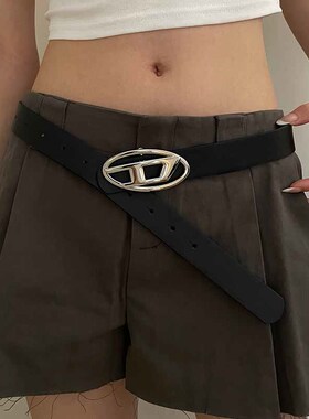 韩版小众百搭腰带女2024新款设计感黑色皮带女装饰牛仔裤西装裤子