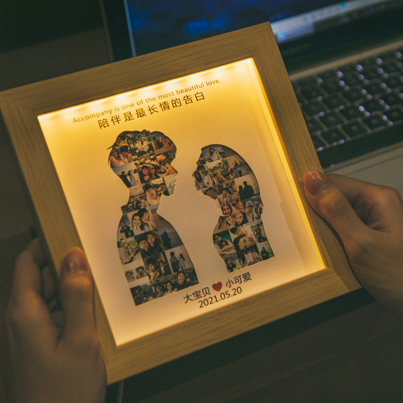 生日礼物照片相册定制周年纪念军恋异地情侣七夕情人节送女生男友