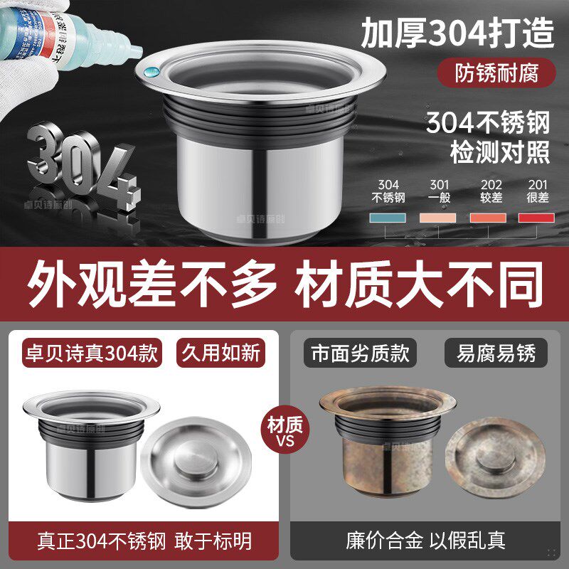厨房水槽下水器配件洗菜盆洗碗槽水池漏塞不锈钢提笼单槽双槽通用